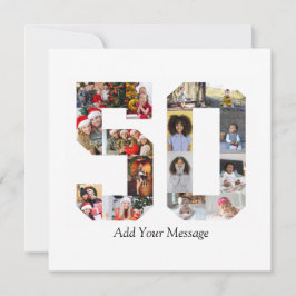 Foto-collage nummer 50 feestdagenkaart