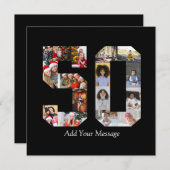 Foto-collage nummer 50 feestdagenkaart (Voorkant / Achterkant)