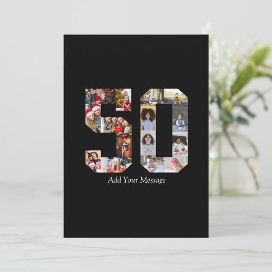 Foto-collage nummer 50 kaart (Staand voorkant)