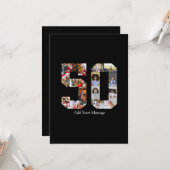 Foto-collage nummer 50 kaart (Voorkant / Achterkant in situ)