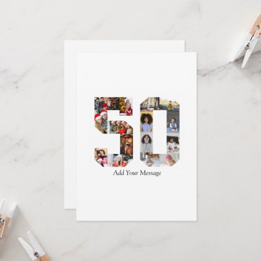 Foto collage nummer 50 kaart (Voorkant / Achterkant in situ)