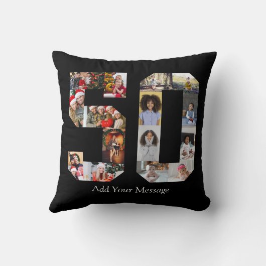 Foto-collage nummer 50 kussen (Achterkant)