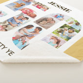 Foto Collage nummer 50 Neutraal 50e verjaardag Sherpa Deken (3/4)