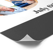 Foto Collage nummer 60 Aangepast 60e verjaardag Poster (Hoek)