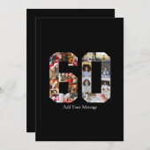 Foto-collage nummer 60 aankondiging (Voorkant / Achterkant)