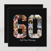 Foto collage nummer 60 bedankkaart (Voorkant / Achterkant)