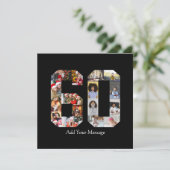 Foto collage nummer 60 bedankkaart (Staand voorkant)