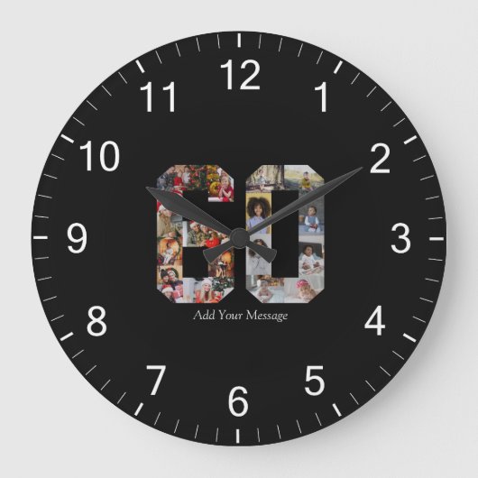 Foto collage nummer 60 grote klok (Voorkant)