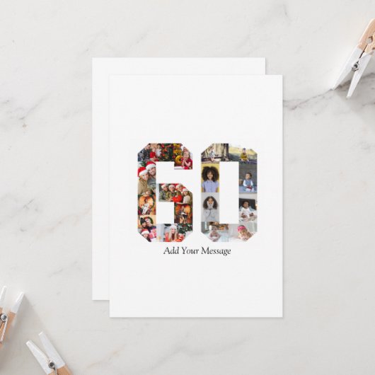 Foto collage nummer 60 kaart (Voorkant / Achterkant in situ)