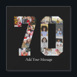 Foto Collage Nummer 70<br><div class="desc">Dit aanpasbare product is waar foto's worden gerangschikt om de vorm van een nummer te vormen. Het wordt vaak gebruikt voor mijlpaalvieringen zoals verjaardagen, jubilea of prestaties, waardoor gebruikers memorabele afbeeldingen kunnen tonen binnen een enkele, opvallende weergave. De ontwerpen bieden doorgaans ruimte voor verschillende fotoformaten en -oriëntaties, waardoor een visueel...</div>