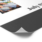 Foto Collage nummer 70 Aangepast 70e verjaardag Poster (Hoek)