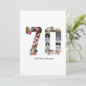 Foto collage nummer 70 bedankkaart (Staand voorkant)