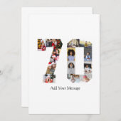 Foto collage nummer 70 bedankkaart (Voorkant / Achterkant)