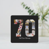 Foto collage nummer 70 bedankkaart (Staand voorkant)