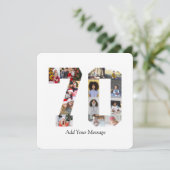 Foto collage nummer 70 bedankkaart (Staand voorkant)