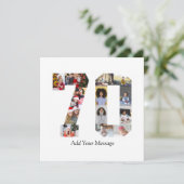 Foto collage nummer 70 feestdagenkaart (Staand voorkant)