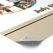 Foto Collage nummer 80 Aangepast 80e verjaardag Poster (Hoek)