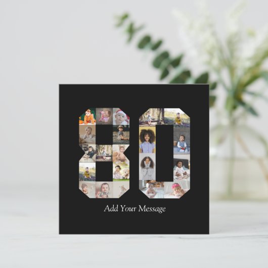 Foto-collage nummer 80 aankondiging (Staand voorkant)