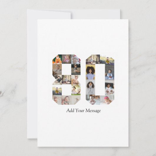 Foto-collage nummer 80 aankondiging (Voorkant)