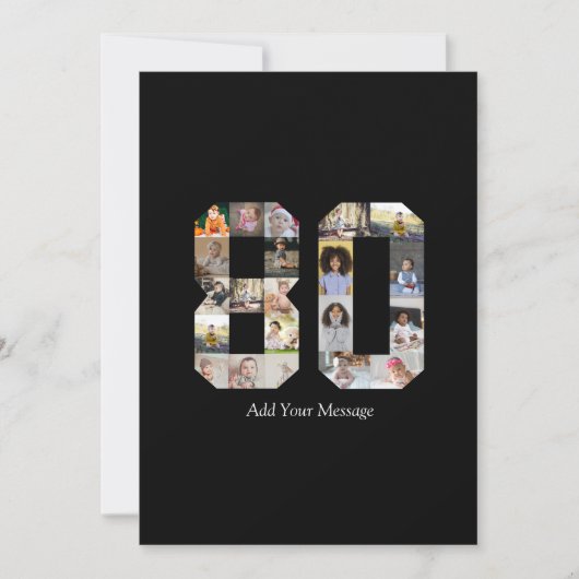 Foto-collage nummer 80 aankondiging (Voorkant)