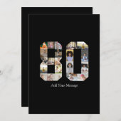 Foto-collage nummer 80 aankondiging (Voorkant / Achterkant)