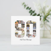 Foto-collage nummer 80 bedankkaart (Staand voorkant)