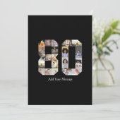 Foto-collage nummer 80 feestdagenkaart (Staand voorkant)