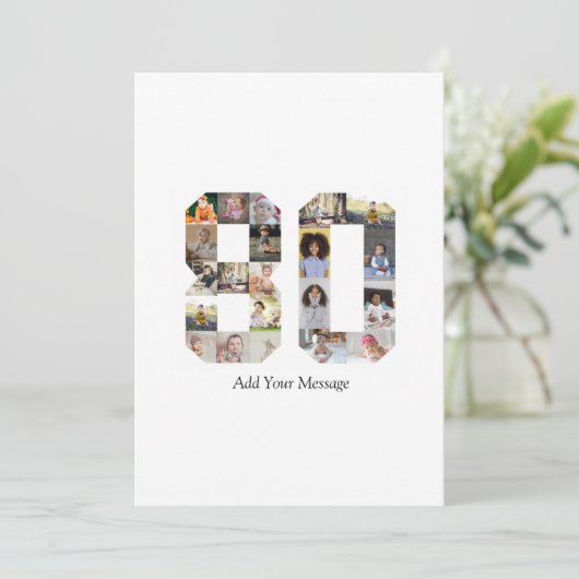 Foto-collage nummer 80 kaart (Staand voorkant)