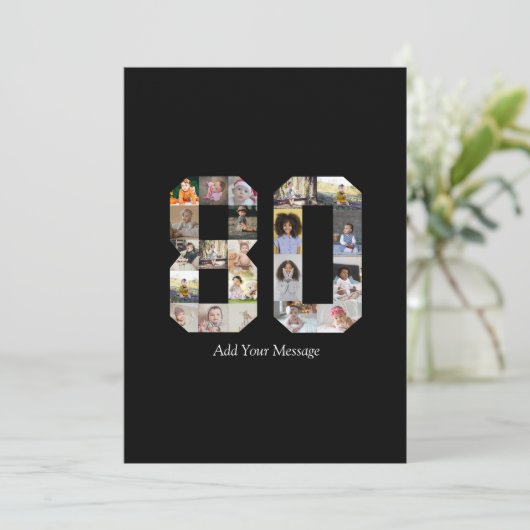 Foto Collage Nummer 80 Kaart (Staand voorkant)
