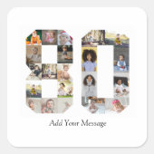 Foto-collage nummer 80 vierkante sticker (Voorkant)