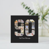 Foto-collage nummer 90 bedankkaart (Staand voorkant)