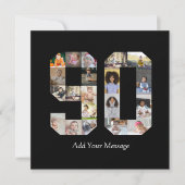 Foto-collage nummer 90 bedankkaart (Voorkant)