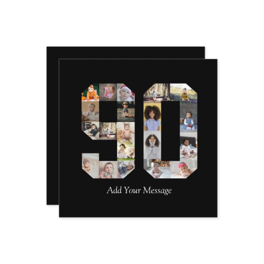 Foto collage nummer 90 kaart (Voorkant / Achterkant in situ)