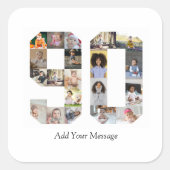 Foto-collage nummer 90 vierkante sticker (Voorkant)