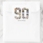 Foto-collage nummer 90 vierkante sticker (Tas)