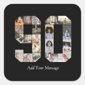 Foto-collage nummer 90 vierkante sticker (Voorkant)