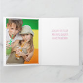 Foto Collage nummer 9 Girl's 9e Birthday Kaart (Binnen)