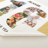 Foto collage op nummer 18 Neutraal 18e verjaardag Sherpa Deken (3/4)