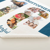 Foto collage op nummer 18 Vorm voor 18e verjaardag Sherpa Deken (3/4)