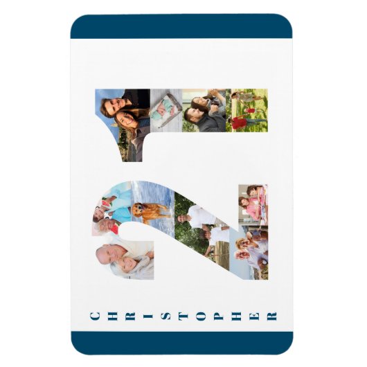 Foto collage op nummer 21 - 21st verjaardag magneet (Verticaal)