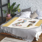 Foto collage op nummer 21 Neutrale 21e verjaardag Sherpa Deken