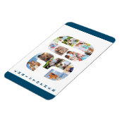 Foto collage op nummer 30 - 30e verjaardag magneet (Linkerzijde)