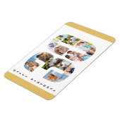 Foto Collage op nummer 30 Happy 30th Birthday Magneet (Linkerzijde)