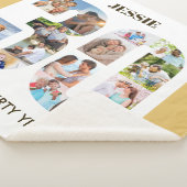 Foto collage op nummer 30 Neutrale 30e verjaardag Sherpa Deken (3/4)