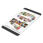 Foto collage op nummer 40 - 40e verjaardag magneet (Linkerzijde)