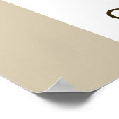 Foto collage op nummer 80 Neutrale 80e verjaardag Poster (Hoek)