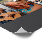 Foto Collage Papa D Cadeau  Poster (Hoek)