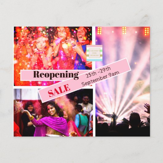 Foto Collage Party Afbeeldingen Sale Flyer (Voorkant)