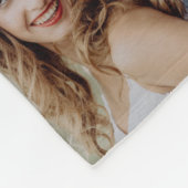 Foto Collage Pas getrouwd Gift Wedding Keepslag Fleece Deken (Hoek)