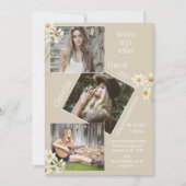 Foto Collage Persoonlijk 4 Afbeeldingen Afstuderen Aankondiging (Voorkant)